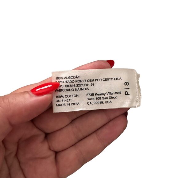 VIX PAULA HERMANNY Cinched‎ Waist Tunic Sz Small - Picture 4 of 5